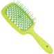 Гребінець для волосся Janeke 1830 Superbrush The Original Italian Green Yellow 55757585 фото