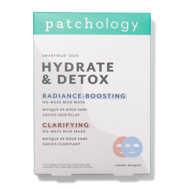 Набір масок Детокс + Зміцнююча SmartMud™ Duo Hydrate & Detox Sheet Masks Patchology PAT0073 фото