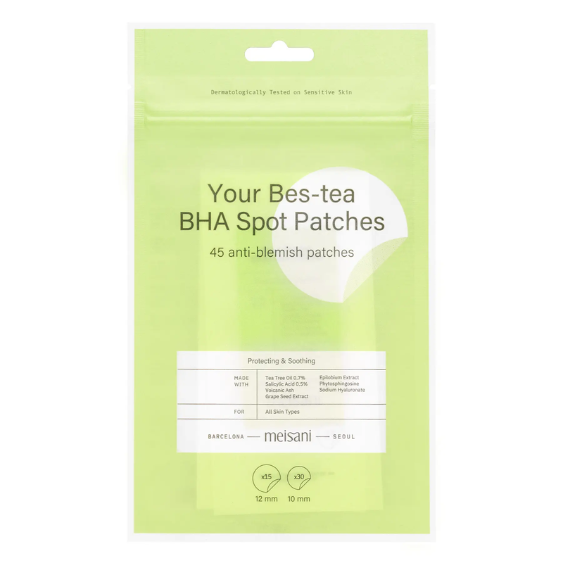 Патчі проти висипань з чайним деревом та саліциловою кислотою Meisani Your Bes-tea BHA Spot Patches, 45 шт 8437016160381 фото