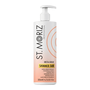 Засіб для легкої засмаги з ефектом шимеру St. Moriz Professional Insta-Grad Shimmer Tan, 200 мл 5060427359629 фото