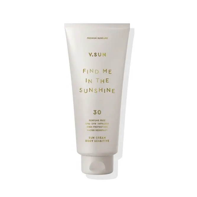 Сонцезахисний крем для тіла V.SUN Sun Cream Body Sensitive SPF 30 Perfume Free, 200 мл 4260672140534 фото