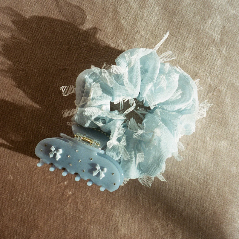 Крабик для волосся Emi Jay sweetheart clip in blue ribbon 343510 фото