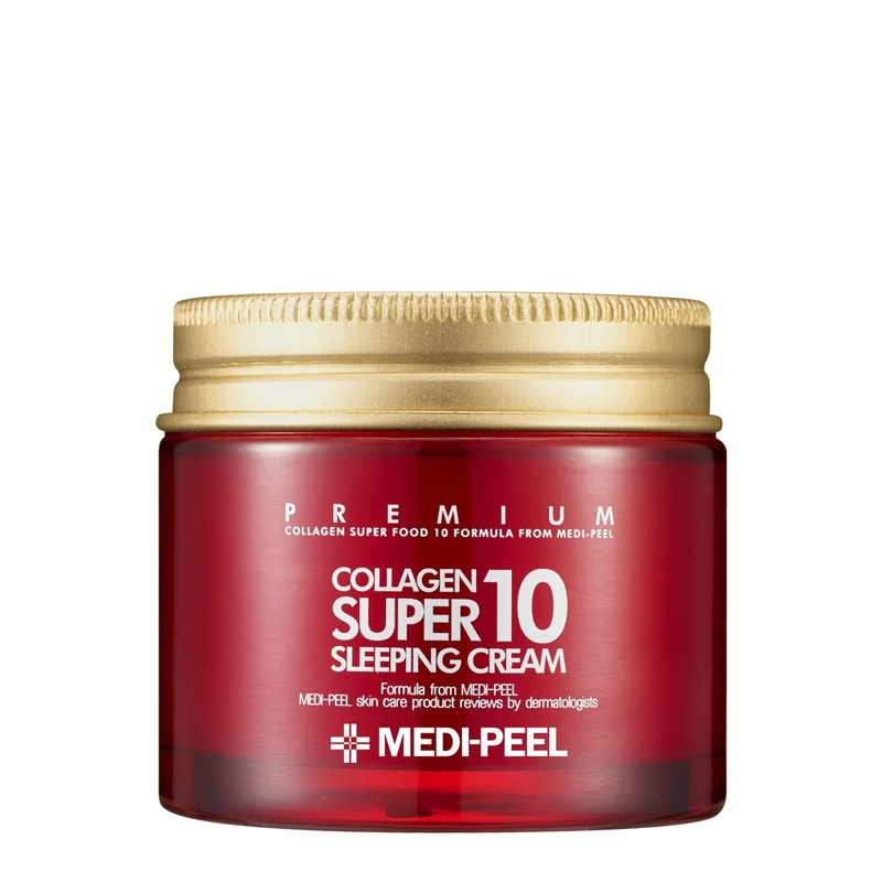 Омолоджуючий нічний крем для обличчя з колагеном Medi-Peel Collagen Super10 Sleeping Cream, 70 мл 8809409342382 фото