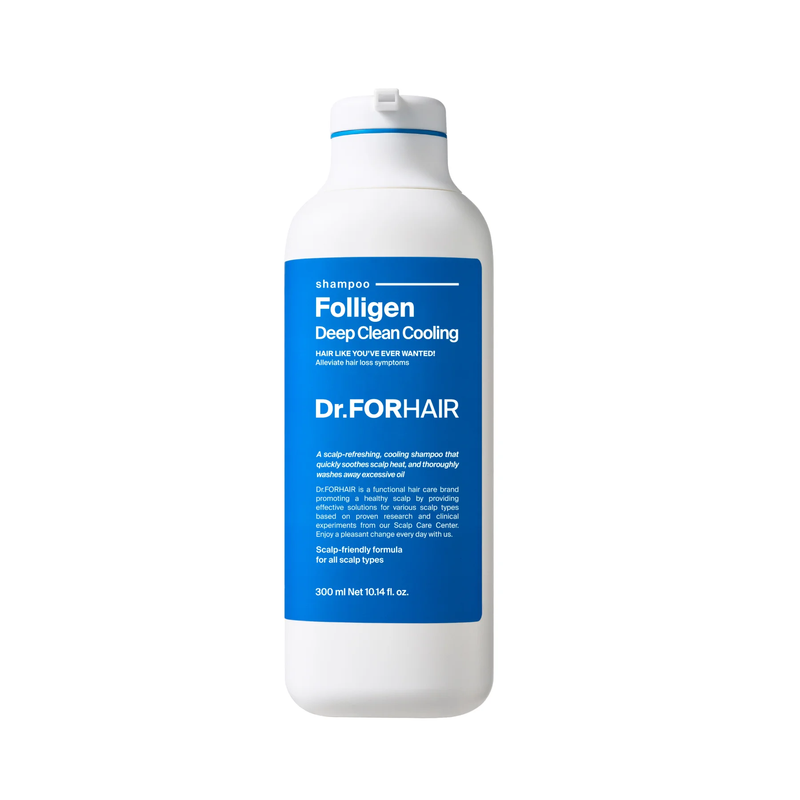 Глибокоочищаючий шампунь з ефектом охолодження Dr.Forhair Folligen Deep Clean Cooling Shampoo, 300 мл 8809669503691 фото