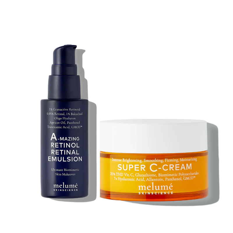 Набір Відновлення та сяйво Melume VITAMIN C + RETINOL POWER PAIR 205690 фото