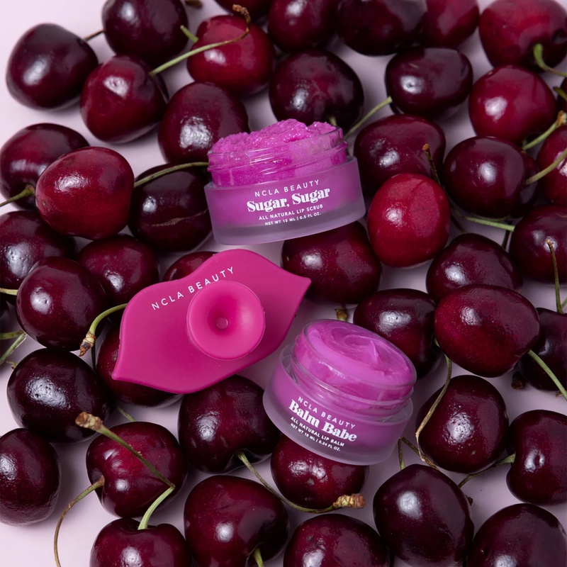 Подарунковий набір для догляду за губами «Вишня» NCLA Beauty Black Cherry Lip Care Set, 3 в 1 672975952105 фото