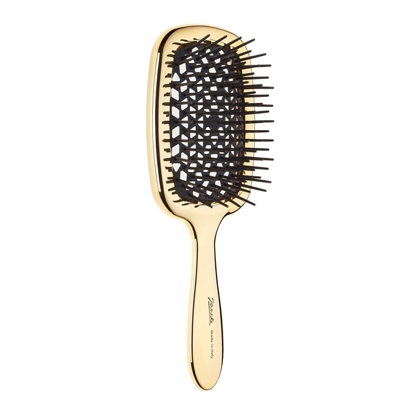 Щітка для волосся прямокутна Janeke Superbrush Rectangular Gold-Black Hairbrush 8006060593348 фото