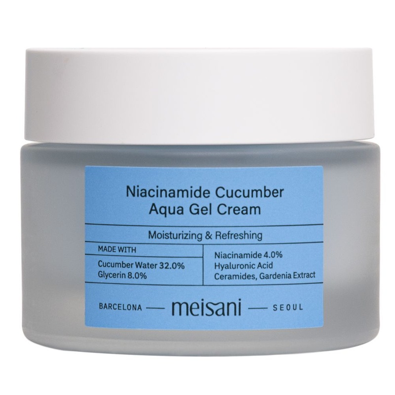 Зволожувальний гель-крем з ніацинамідом та гідролатом огірка Meisani Niacinamide Cucumber Aqua Gel Cream, 50 мл 8437016160145 фото