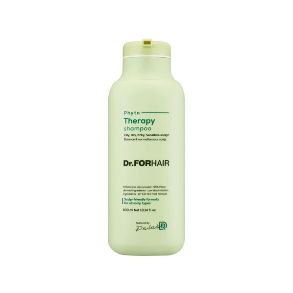 Фітотерапевтичний шампунь для чутливої шкіри голови Dr.FORHAIR Phyto Therapy Shampoo, 300 мл 8809485530741 фото