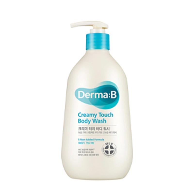 Крем-гель для душу зволожувальний з пантенолом Derma:B Creamy Touch Body Wash, 400 мл 000005523 фото