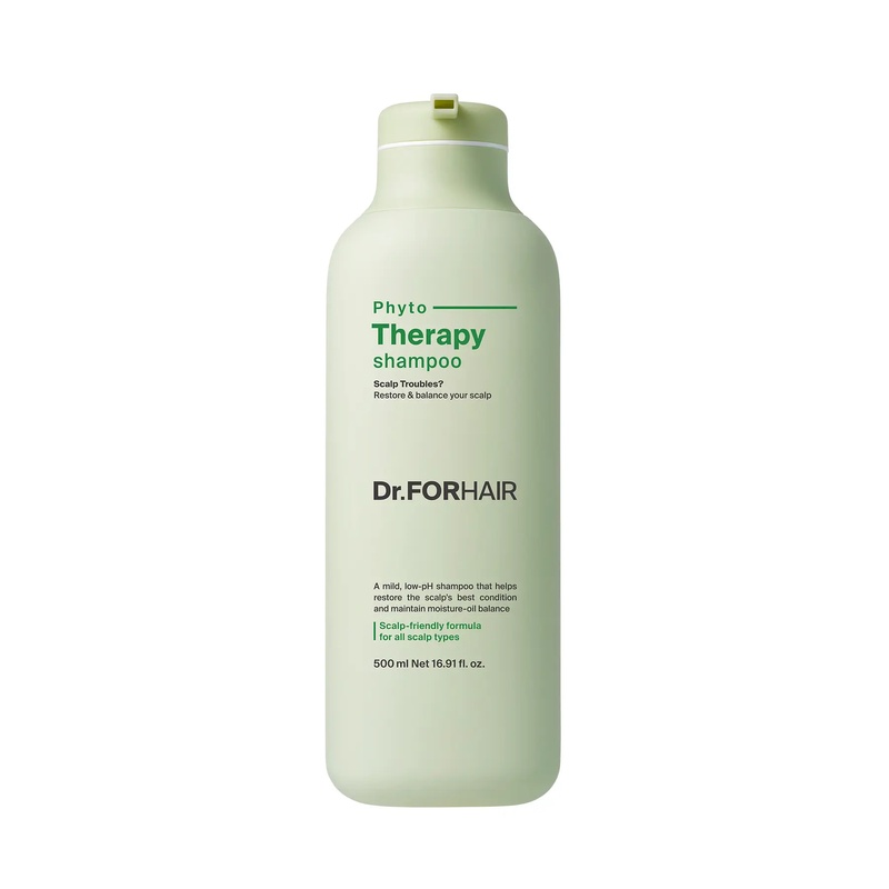 Фітотерапевтичний шампунь для чутливої шкіри голови Dr.FORHAIR Phyto Therapy Shampoo, 500 мл 8809485530857 фото