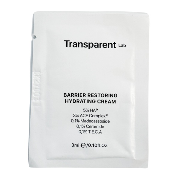 Зволожуючий, відновлюючий крем для обличчя Transparent Lab Barrier Restoring Hydrating Cream, 3 мл 43401/S фото