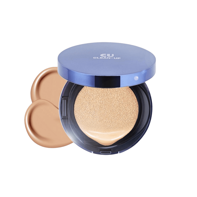 Кушон CUSKIN Clean-Up Skin Fit Cushion SPF 50+ PA +++ 21 Light Beige, 15+15г 300154 фото