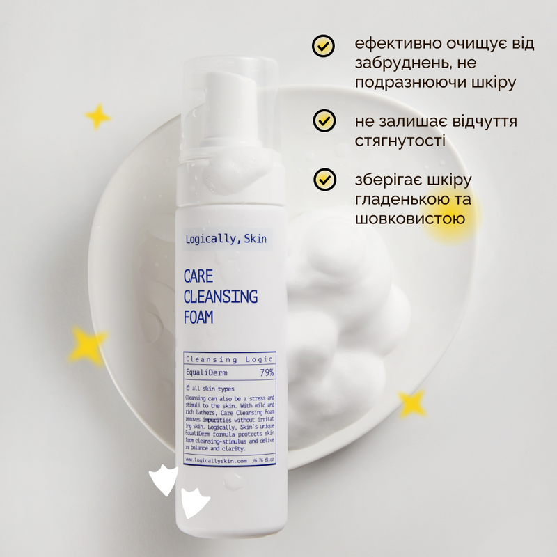 М’яка очищувальна пінка для вмивання Logically, Skin Care Cleansing Foam, 200 мл 8809645450070 фото