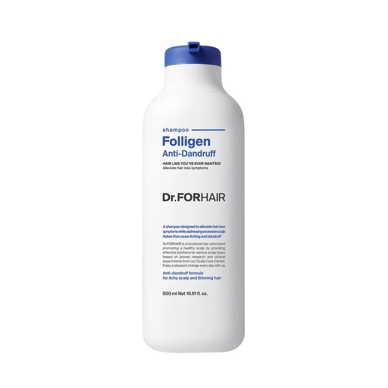 Шампунь проти лупи для ослабленого волосся Dr.FORHAIR Folligen Anti-Dandruff Shampoo, 500 мл 880948553 фото