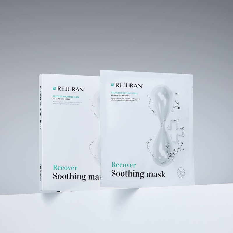 Заспокійлива маска для відновлення шкіри обличчя REJURAN Recover Soothing Mask, 5 шт 8806121400789 фото