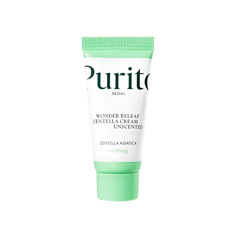 Крем для чутливої шкіри з центеллою без ефірних олій Purito Seoul Wonder Releaf Centella Cream Unscented, 15 мл 8809563100576 фото