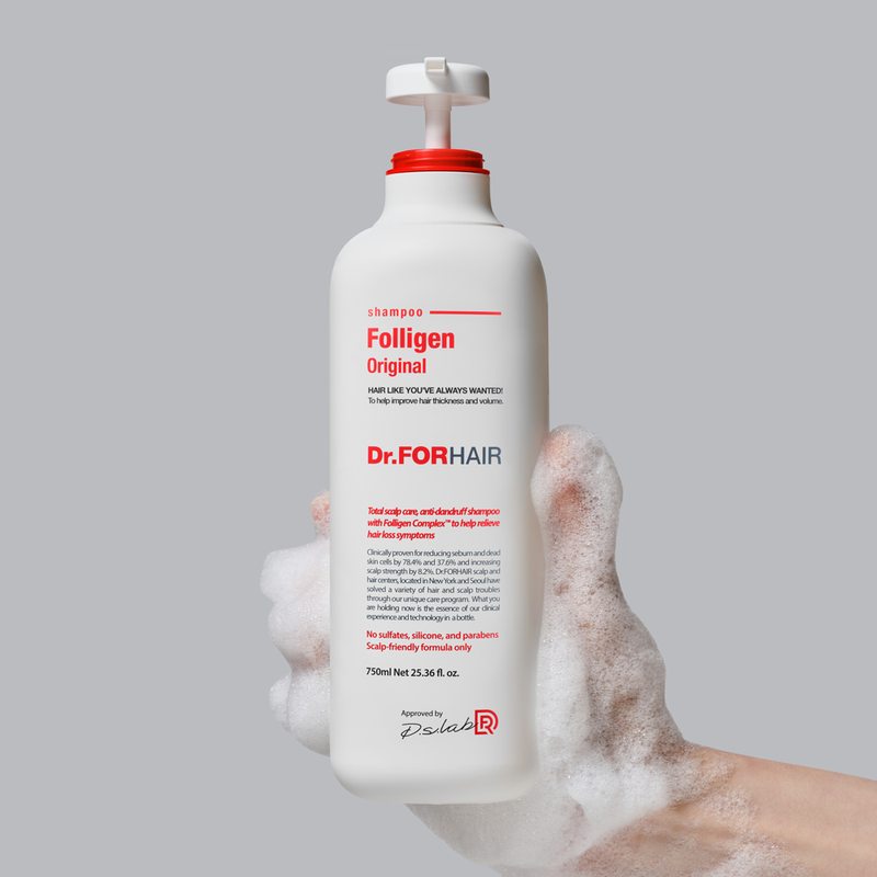 Зміцнюючий шампунь проти випадіння волосся Dr.FORHAIR Folligen Shampoo, 500 мл 8809485531052 фото