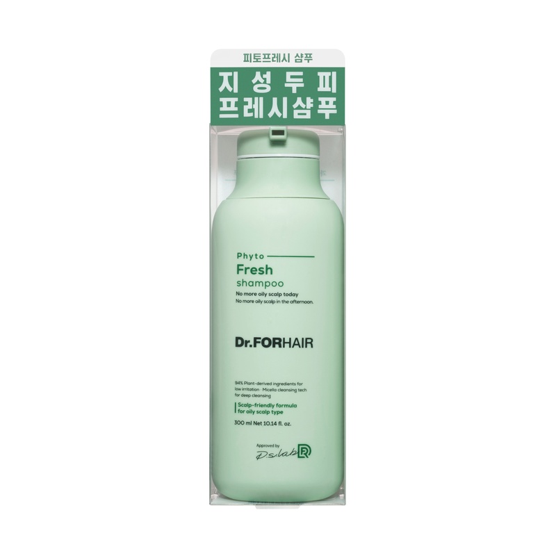 Міцелярний шампунь для жирної шкіри голови Dr.FORHAIR Phyto Fresh, 300 мл 8809485533384 фото