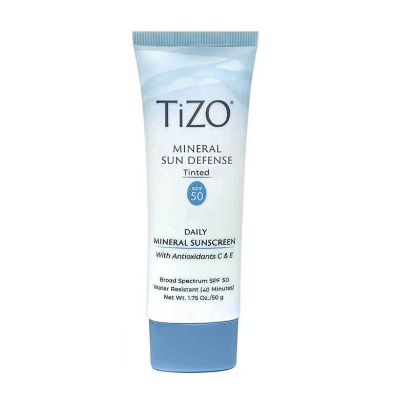 Крем мінеральний сонцезахисний з відтінком TiZO Mineral Sun Defense Tinted SPF 50, 50 г 155 фото