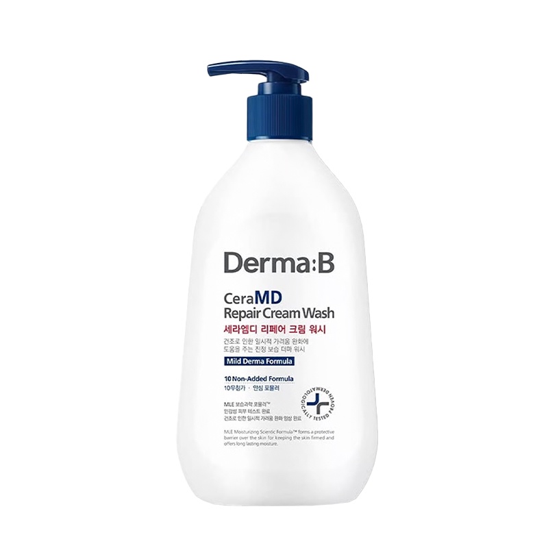 Крем-гель для душу для сухої шкіри Derma:B CeraMD Cream Wash, 400 мл 000005530 фото