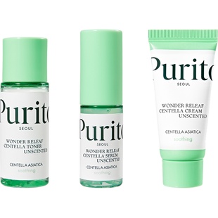 Набір мініатюр засобів з центеллою без олій Purito Seoul Wonder Releaf Centella Mini Kit Unscented 8809563100828 фото