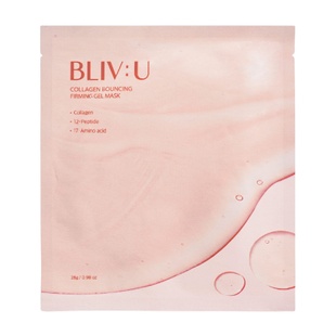 Гелева маска з колагеном BLIV:U Collagen Bouncing Firming Gel Mask, 28 г 8809743546484 фото