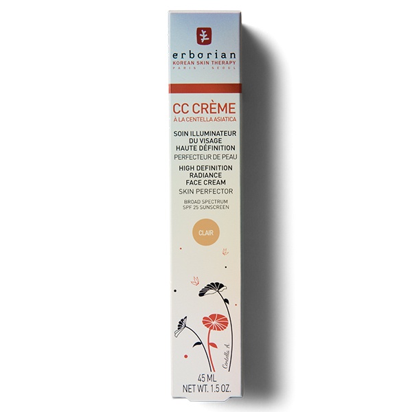 CC Крем Контроль кольору Erborian High Definition Radiance Face Cream Clair, 45 мл 6AA30057 фото