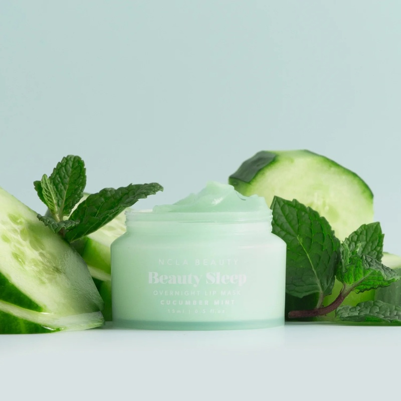 Нічна маска для губ «Огірок-м’ята» NCLA Beauty Beauty Sleep Overnight Lip Mask - Cucumber Mint, 15 мл 850034009599 фото