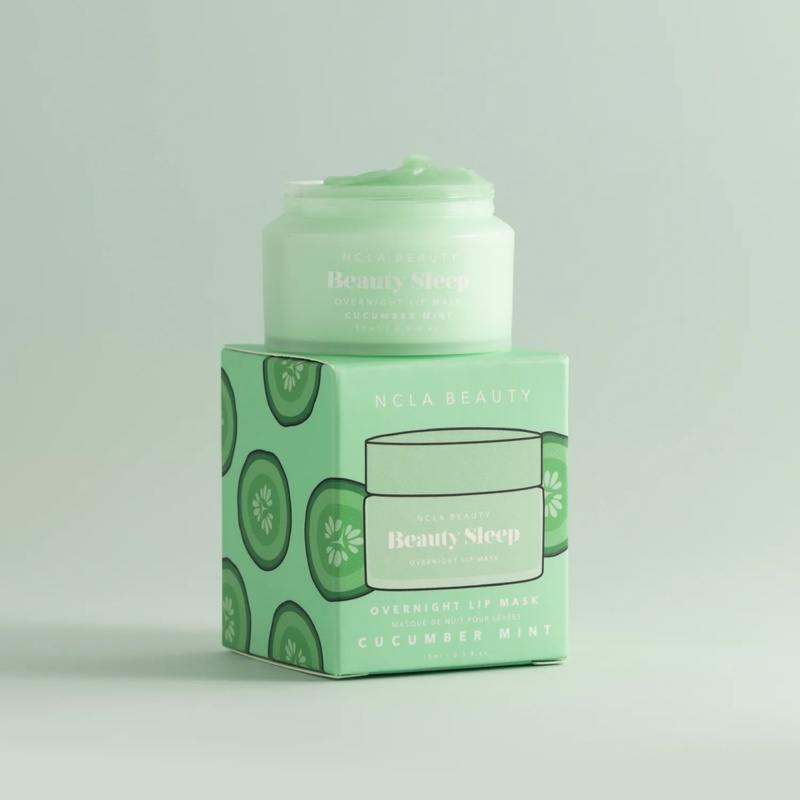 Нічна маска для губ «Огірок-м’ята» NCLA Beauty Beauty Sleep Overnight Lip Mask - Cucumber Mint, 15 мл 850034009599 фото