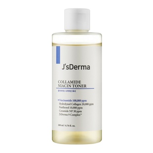 Тонер для комплексного зволоження з керамідами і колагеном J’sDerma Collamide Niacin Toner, 200 мл 8809099264988 фото