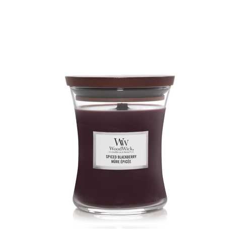 Ароматична свічка з ароматом ожини з корицею Woodwick Mini Spiced Blackberry, 85 г 98078E фото