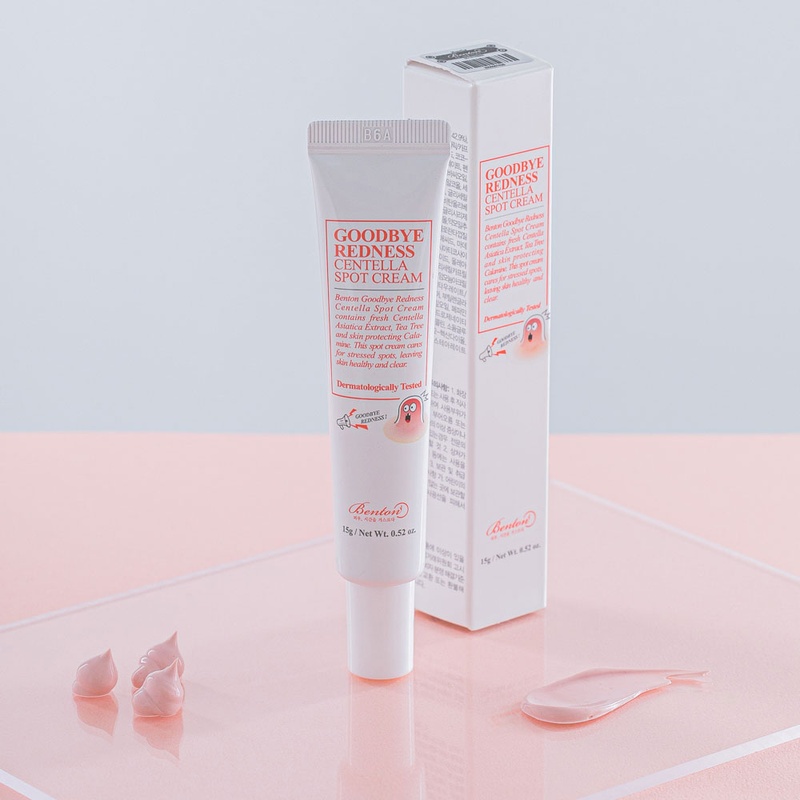 Крем для точкового застосування з центелою азіатською Benton Goodbye Redness Centella Spot Cream, 15г 8809566990563 фото