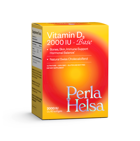 Вітамін D3 BASE 2000 IU, 60 капсул Perla Helsa Vitamin D3 2000 IU Base Dietary Supplement 4820225140154 фото
