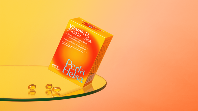 Вітамін D3 BASE 2000 IU, 60 капсул Perla Helsa Vitamin D3 2000 IU Base Dietary Supplement 4820225140154 фото