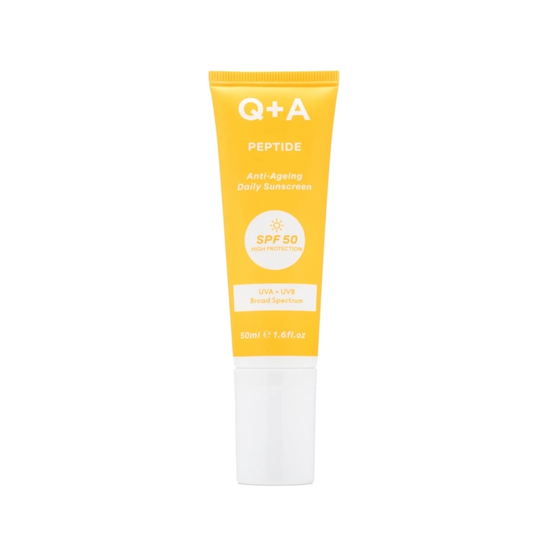 Антивіковий сонцезахисний крем для обличчя Q+A Peptide Anti-Ageing Daily Sunscreen, 50 мл 5060486267842 фото