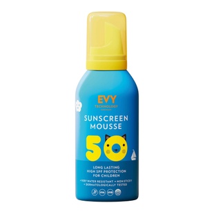 Сонцезахисний мус для дітей та немовлят EVY Technology Sunscreen Mousse Kids SPF 50, 150 мл 5694230167203 фото