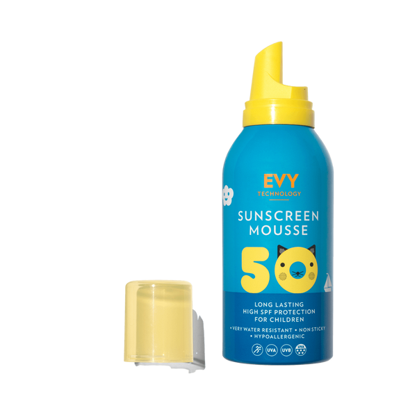 Сонцезахисний мус для дітей та немовлят EVY Technology Sunscreen Mousse Kids SPF 50, 150 мл 5694230167203 фото