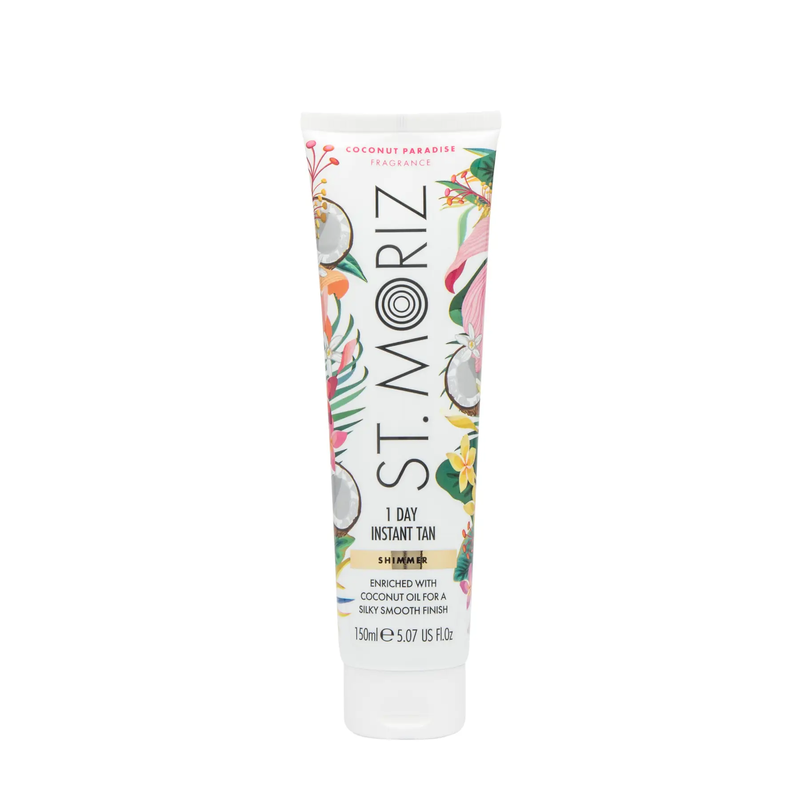 Бронзатор з легким ефектом засмаги St Moriz Shimmer 1 Day Tan Coconut Paradise, 150 мл 5060950961795 фото