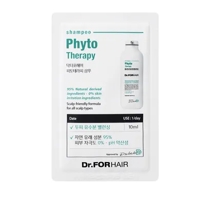 Фітотерапевтичний шампунь для чутливої шкіри голови Dr.FORHAIR Phyto Therapy Shampoo, 10 мл 8809485530840 фото