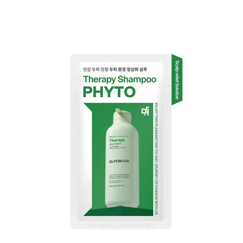 Фітотерапевтичний шампунь для чутливої шкіри голови Dr.FORHAIR Phyto Therapy Shampoo, 10 мл 8809485530840 фото