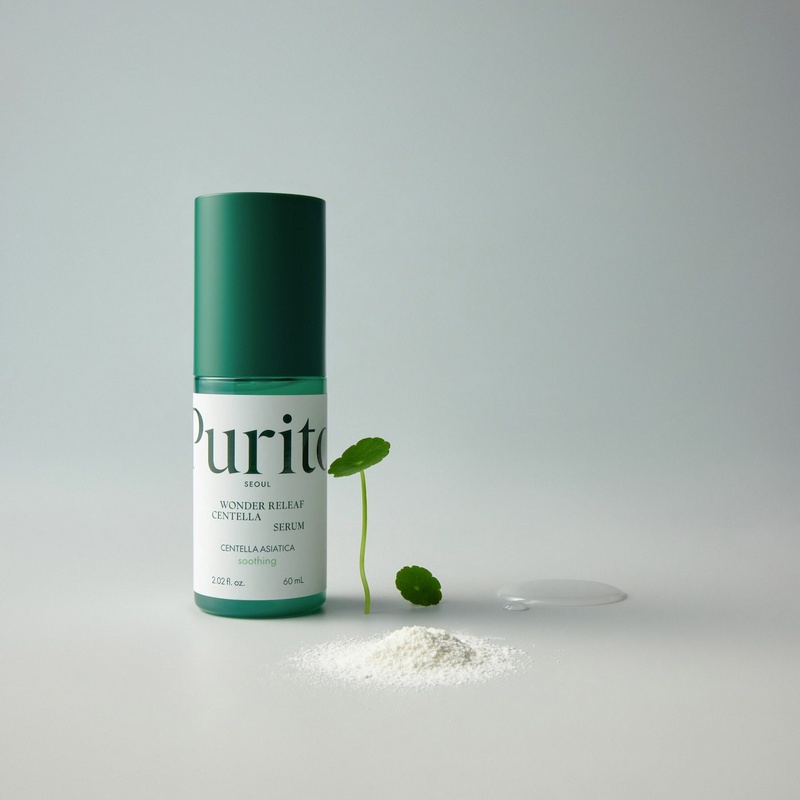 Заспокійлива сироватка з центеллою та ніацинамідом Purito Seoul Wonder Releaf Centella Serum, 60 мл 03279 фото