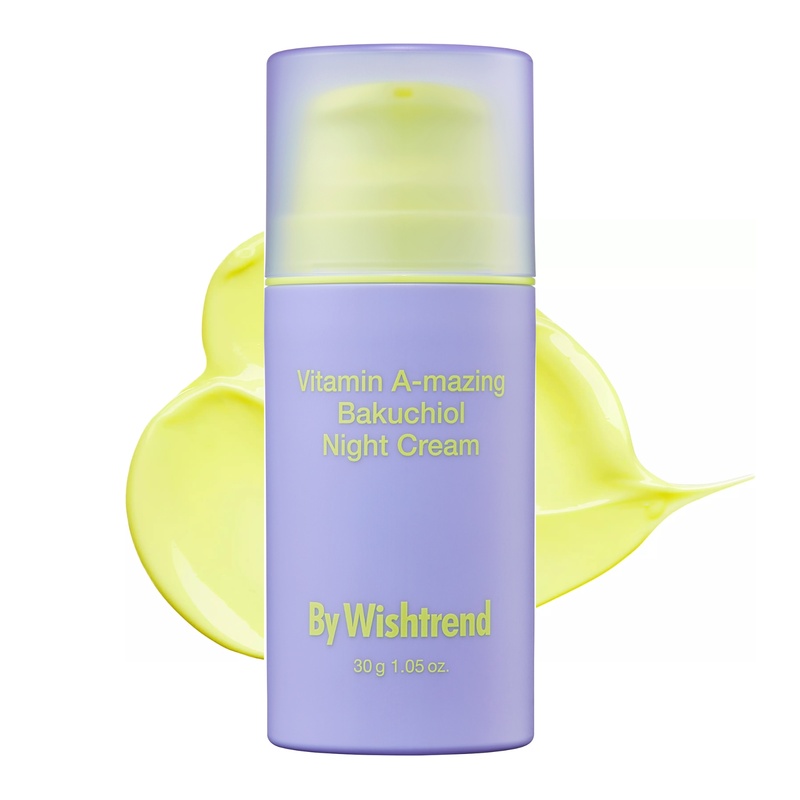 Нічний крем з ретинолом та бакучіолом By Wishtrend Vitamin A-mazing Bakuchiol Night Cream, 30 мл 54678 фото