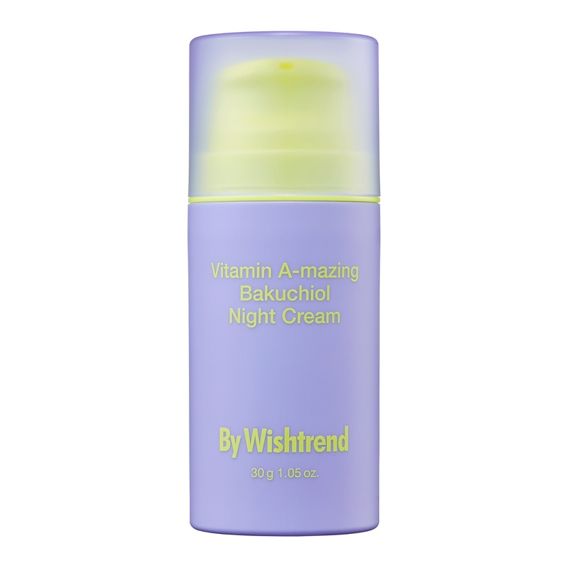 Нічний крем з ретинолом та бакучіолом By Wishtrend Vitamin A-mazing Bakuchiol Night Cream, 30 мл 54678 фото