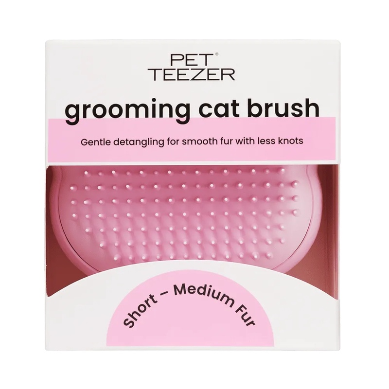 Щітка для вичісування кота Pet Teezer Cat Grooming Millenial Pink 5060926686141 фото