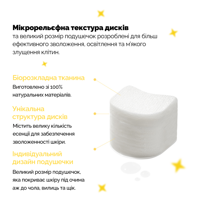 Зволожувальні тонер-педи для сяйва шкіри Needly Vita C Glow Jelly Pad, 60 шт 8809455422472 фото