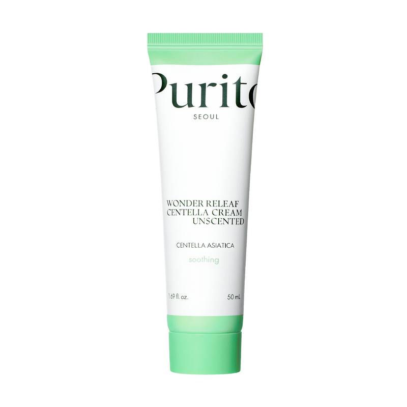 Крем для чутливої шкіри з центеллою без ефірних олій Purito Seoul Wonder Releaf Centella Cream Unscented, 50 мл 03285 фото