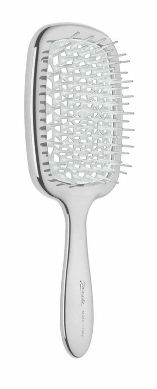 Щітка для волосся прямокутна Janeke Superbrush Rectangular Chromium Hairbrush 8006060610243 фото