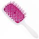 Гребінець для волосся Janeke 1830 Superbrush The Original Italian White Fuchsia Mini 8006060650164 фото