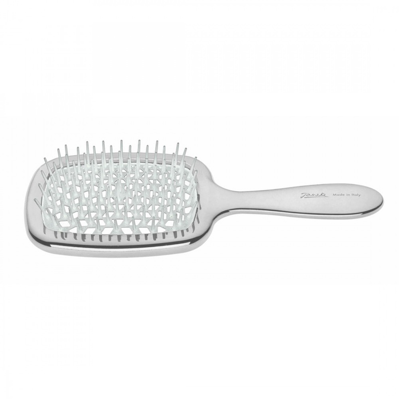 Щітка для волосся прямокутна Janeke Superbrush Rectangular Chromium Hairbrush 8006060610243 фото